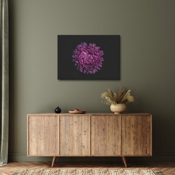 Obraz fialovej kvetiny (70x50 cm)