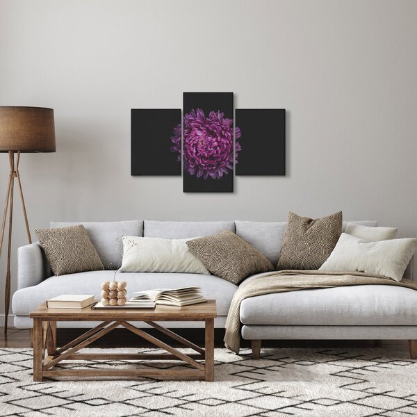 Obraz fialovej kvetiny (90x60 cm)
