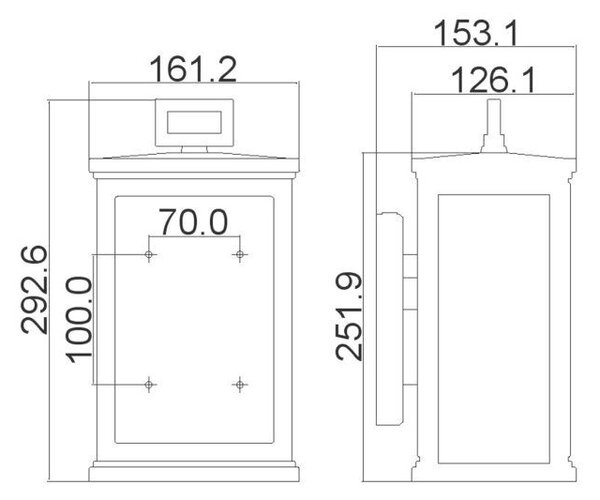 VONKAJŠIE NÁSTENNÉ SVIETIDLO, 16,1/15,3/29,3 cm Elstead Lighting - Vonkajšie osvetlenie