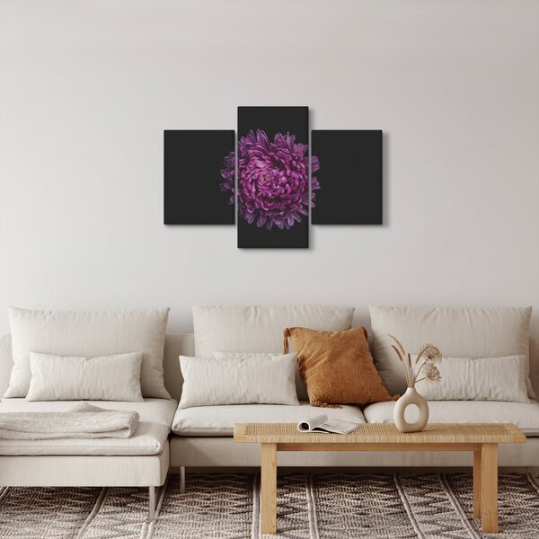 Obraz fialovej kvetiny (90x60 cm)