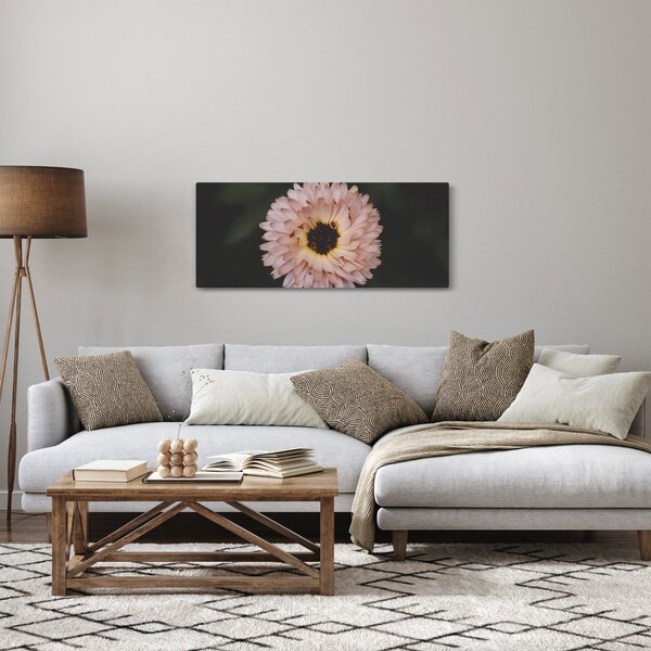 Obraz oranžovej kvetiny (120x50 cm)