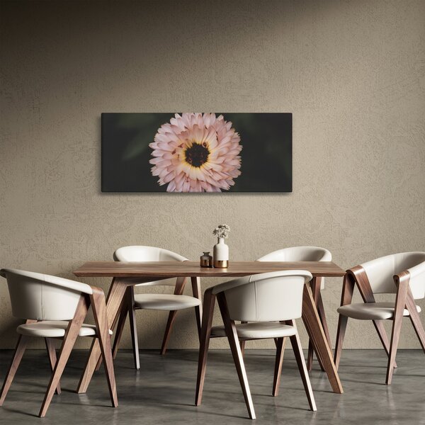 Obraz oranžovej kvetiny (120x50 cm)