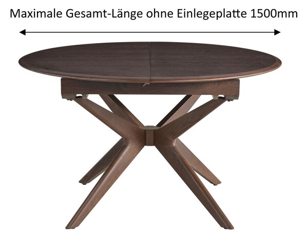 JEDÁLENSKÝ STÔL, farba vlašského orecha, 180/130/75 cm MID.YOU - Stoly, Online Only