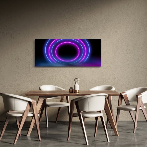 Obraz farebných kruhov (120x50 cm)