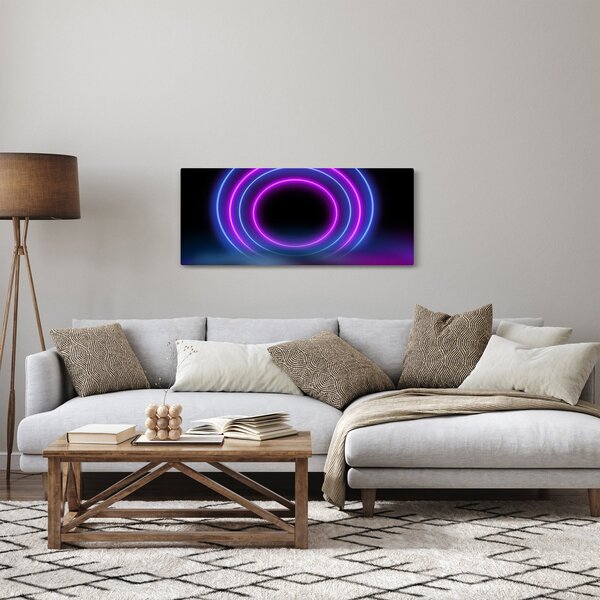 Obraz farebných kruhov (120x50 cm)