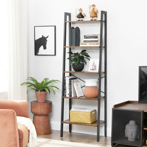 REGÁL, hnedá, čierna, 56,2/172,1/34 cm Boxxx - Online Only drobný nábytok, Online Only