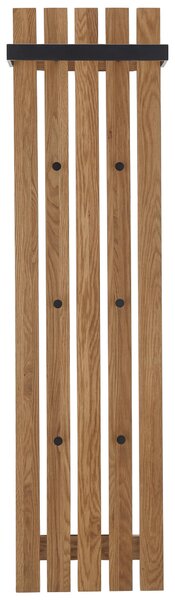 VEŠIAKOVÝ PANEL, prírodná farba, čierna, dub, 40/150/22 cm - Vešiakové steny, Online Only