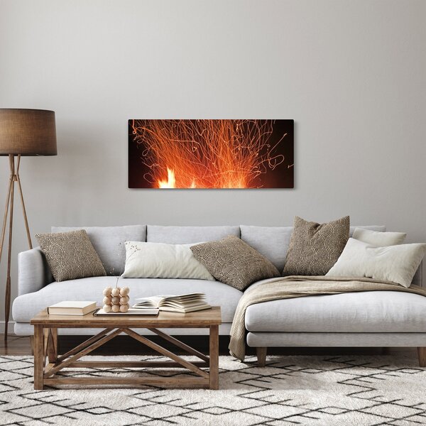 Obraz ohňa (120x50 cm)