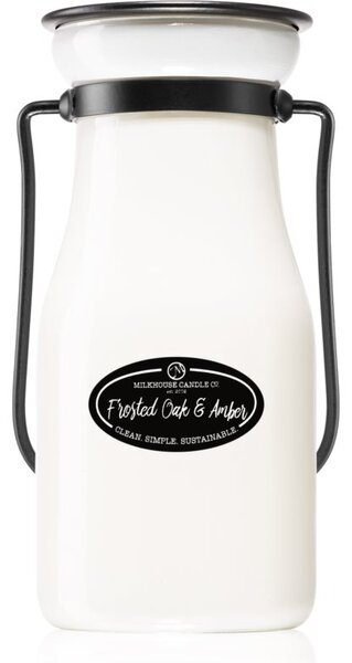 Milkhouse Candle Co. Creamery Frosted Oak & Amber vonná sviečka I. Milkbottle 227 g