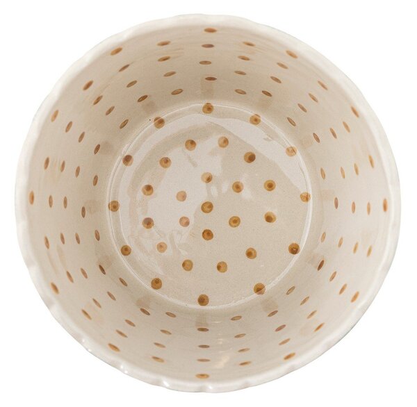 Svetlozelená/krémová keramická servírovacia miska 1,9 l Chip – Bloomingville