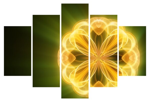 Obraz žltej kvetiny (150x105 cm)