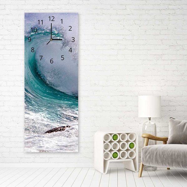 Hodiny na stenu Príliv a odliv Rozmery: 25 x 65 cm