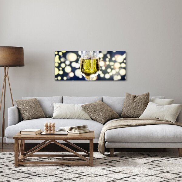 Obraz šampanského (120x50 cm)