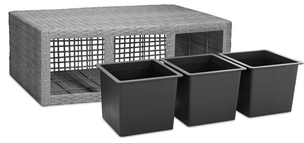 Kvetináč 83x30,5x60cm - šedý
