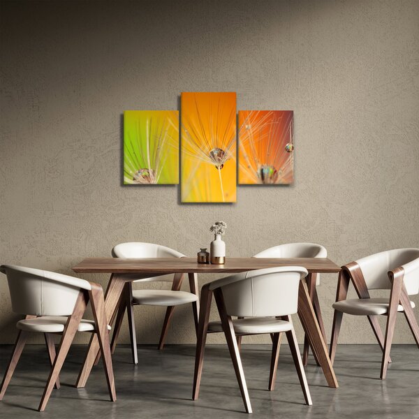 Obraz kvapiek na rastline (90x60 cm)