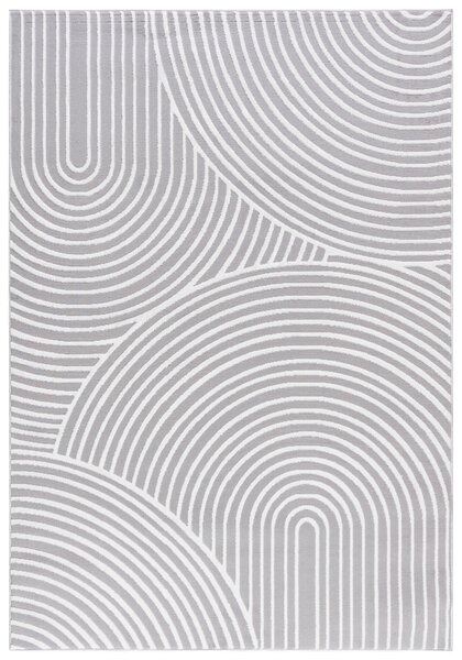 TA Koberec NG89A GRAY/WHITE ELLEN Sivý Obdĺžnikový Rozmer: 80x150 cm