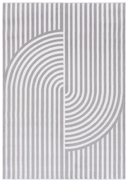 TA Koberec NG91A GRAY/WHITE ELLEN Sivý Obdĺžnikový Rozmer: 80x150 cm
