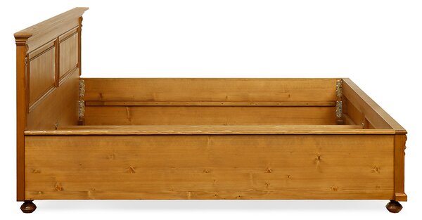 Manželská posteľ zo smrekového dreva