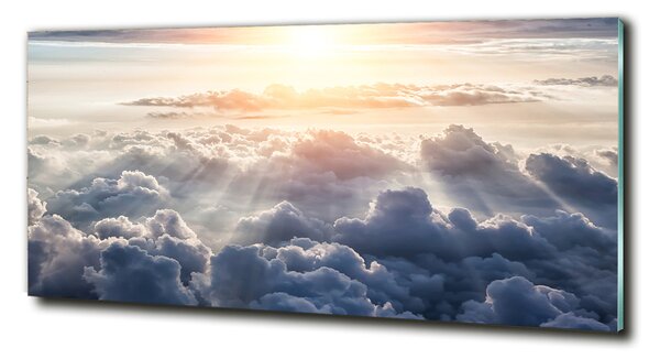 Foto obraz sklo tvrdené Oblaky z vtáčieho pohľadu