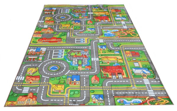 TA Koberec B-529 FLANNEL PRINTED Sivý Obdĺžnikový Rozmer: 80x150 cm
