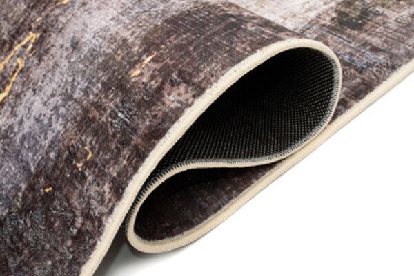 TA Koberec Y-272A FLANNEL PRINTED Sivý (flanelový) Obdĺžnikový Rozmer: 80x150 cm