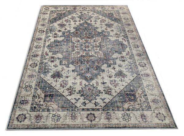 TA Koberec JZ-1205A FLANNEL PRINTED Sivý Obdĺžnikový Rozmer: 80x150 cm