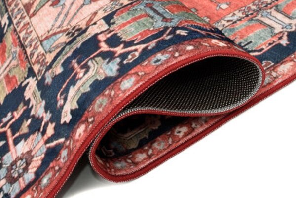 TA Koberec JZ-988 FLANNEL PRINTED Červený Obdĺžnikový Rozmer: 80x150 cm