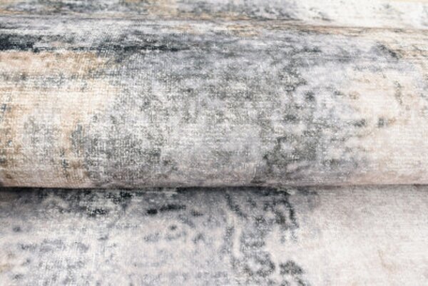 TA Koberec JZ-1113 FLANNEL PRINTED Sivý (flanelový) Obdĺžnikový Rozmer: 80x150 cm