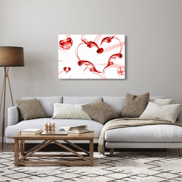 Obraz srdca z dymu (90x60 cm)