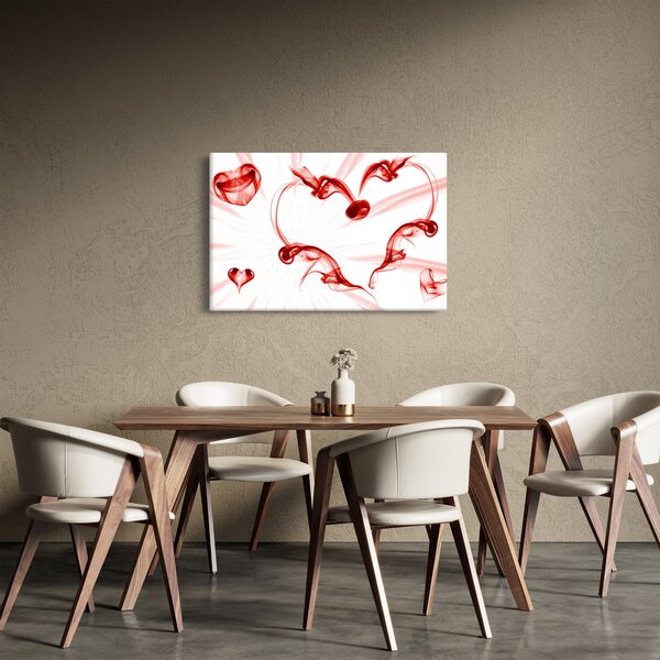Obraz srdca z dymu (90x60 cm)