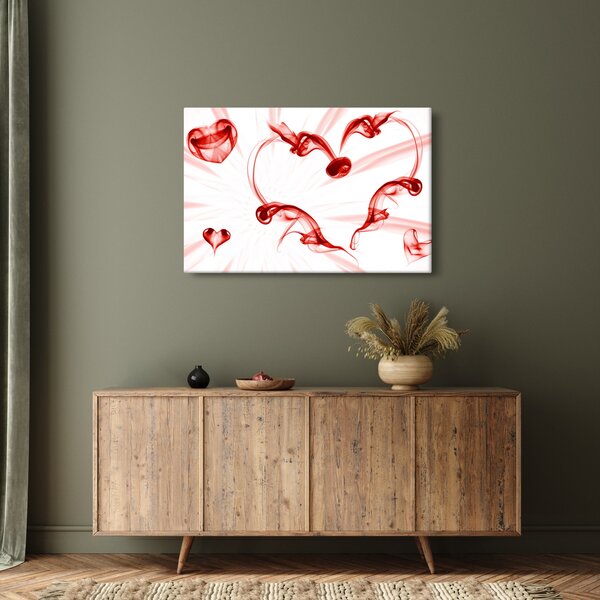 Obraz srdca z dymu (90x60 cm)