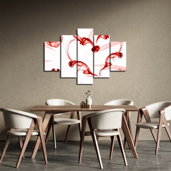 Obraz srdca z dymu (150x105 cm)