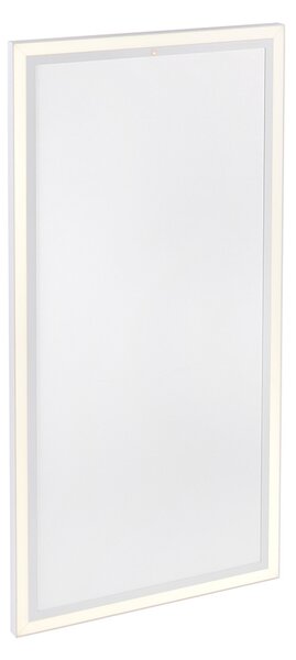 Stropný vykurovací panel biely 120 cm vrátane LED s diaľkovým ovládaním - Nelia