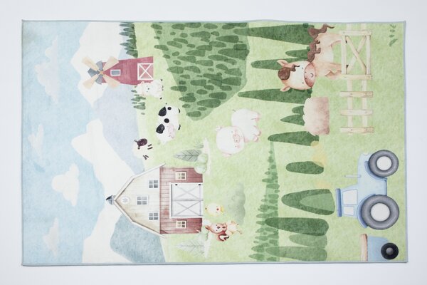 Detský koberec KIDS 2409030D-1 obdĺžnikový – polyester Rozmer: 80x150 cm