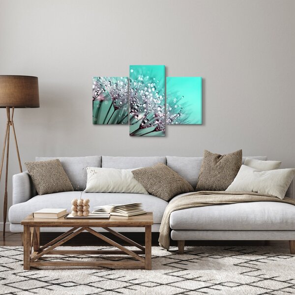 Obraz - orosená rastlina (90x60 cm)