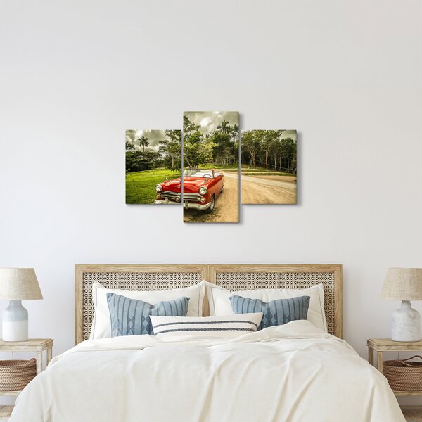 Obraz - auto veterán v prírode (90x60 cm)