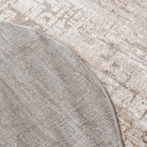 TA Koberec D175E WHITE/VIZON PORTLAND KOLO Biely Okrúhly Rozmer: 100x100 cm