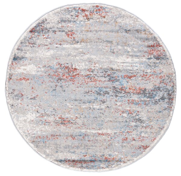 TA Koberec G509C WHITE/SALMON PORTLAND KOLO Biely Okrúhly Rozmer: 100x100 cm