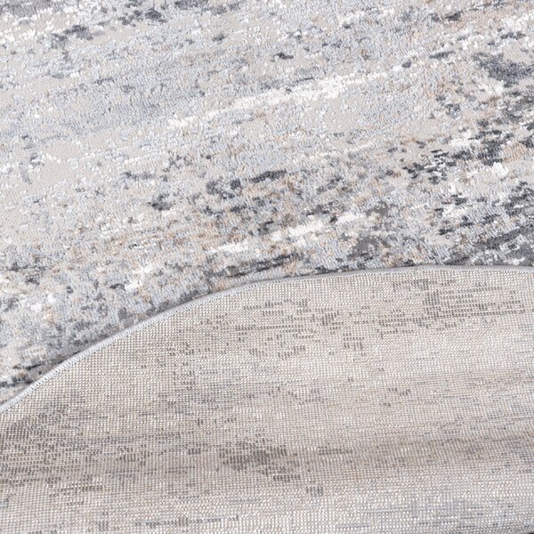 TA Koberec G509A WHITE/D_VIZON PORTLAND KOLO Biely Okrúhly Rozmer: 100x100 cm
