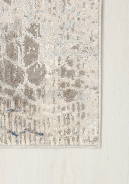 TA Koberec G513B WHITE/D_BLUE PORTLAND HIL Biely Obdĺžnikový Rozmer: 80x150 cm