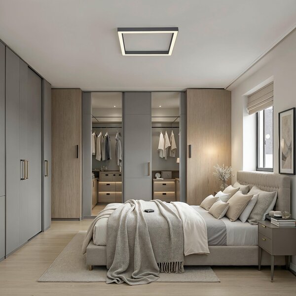 STROPNÉ LED SVIETIDLO, 55/55/3,9 cm - Interiérové svietidlá