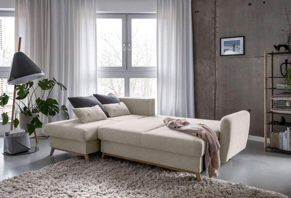 ROHOVÁ SEDAČKA, textil, béžová MID.YOU - Sedačky, Online Only
