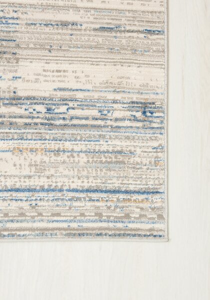 TA Koberec G498B WHITE/D_BLUE PORTLAND HIL Biely Obdĺžnikový Rozmer: 80x150 cm