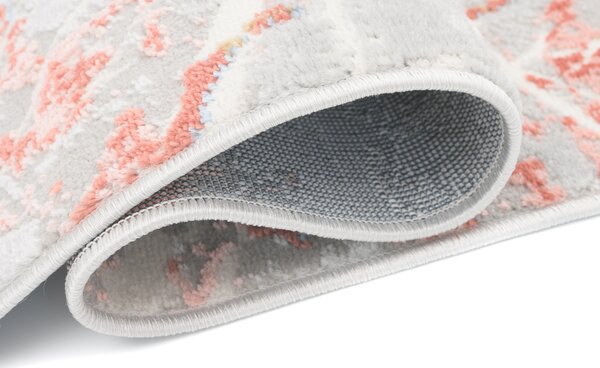 TA Koberec R216A L_GRAY/SALMON PORTLAND Lososový Obdĺžnikový Rozmer: 80x150 cm