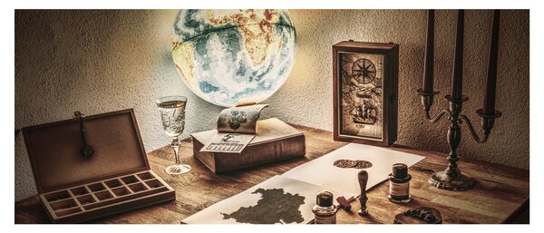 Obraz - cestovateľský stôl (120x50 cm)