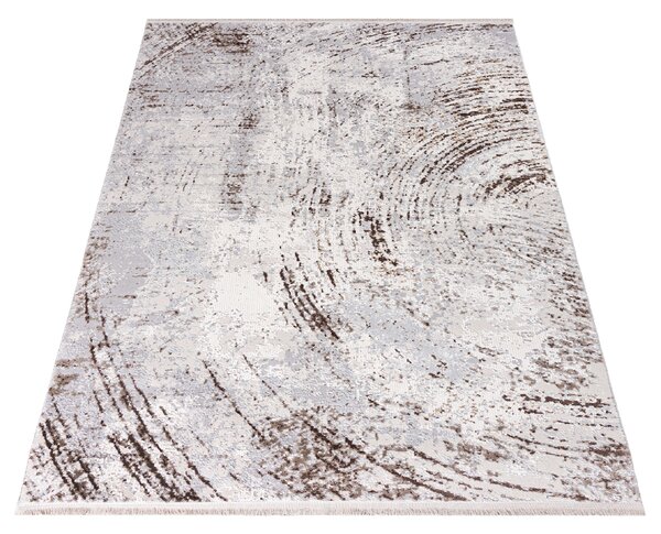 Koberec SAHARA K907D krémovo-sivý obdĺžnikový – turecká kvalita Rozmer: 80x150 cm