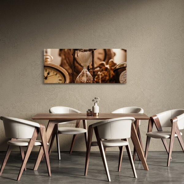 Obraz - presýpacie hodiny (120x50 cm)