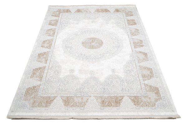 Koberec Sahara N761A krémovo-béžový obdĺžnikový – Turecká kvalita Rozmer: 80x150 cm