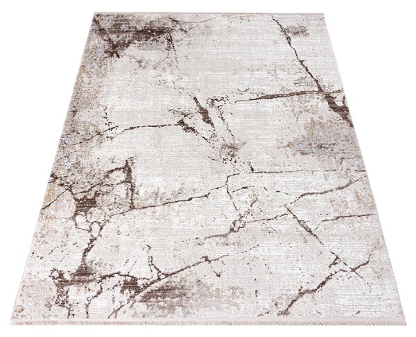Béžový obdĺžnikový koberec Sahara – hustá gramáž 2000 g/m² Rozmer: 80x150 cm