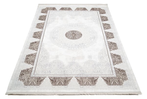 Koberec SAHARA N761A krémovo-hnedý obdĺžnikový – teplo a štýl Rozmer: 80x150 cm